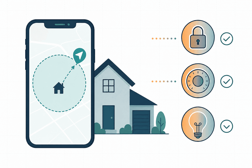 Away Mode Automation Recipe: Geofencing Your Lock, Thermostat, and Lights When Everyone Leaves