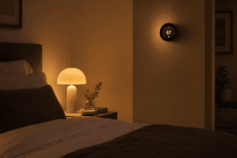 Bedtime Automation Recipe: Coordinate Your Smart Thermostat and Lights in One Routine