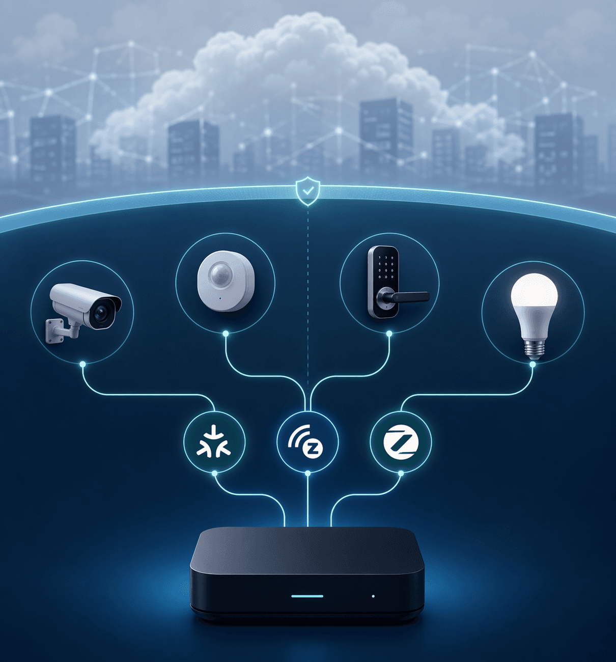 Local smart home control backbone connecting Matter, Z-Wave, and Zigbee devices