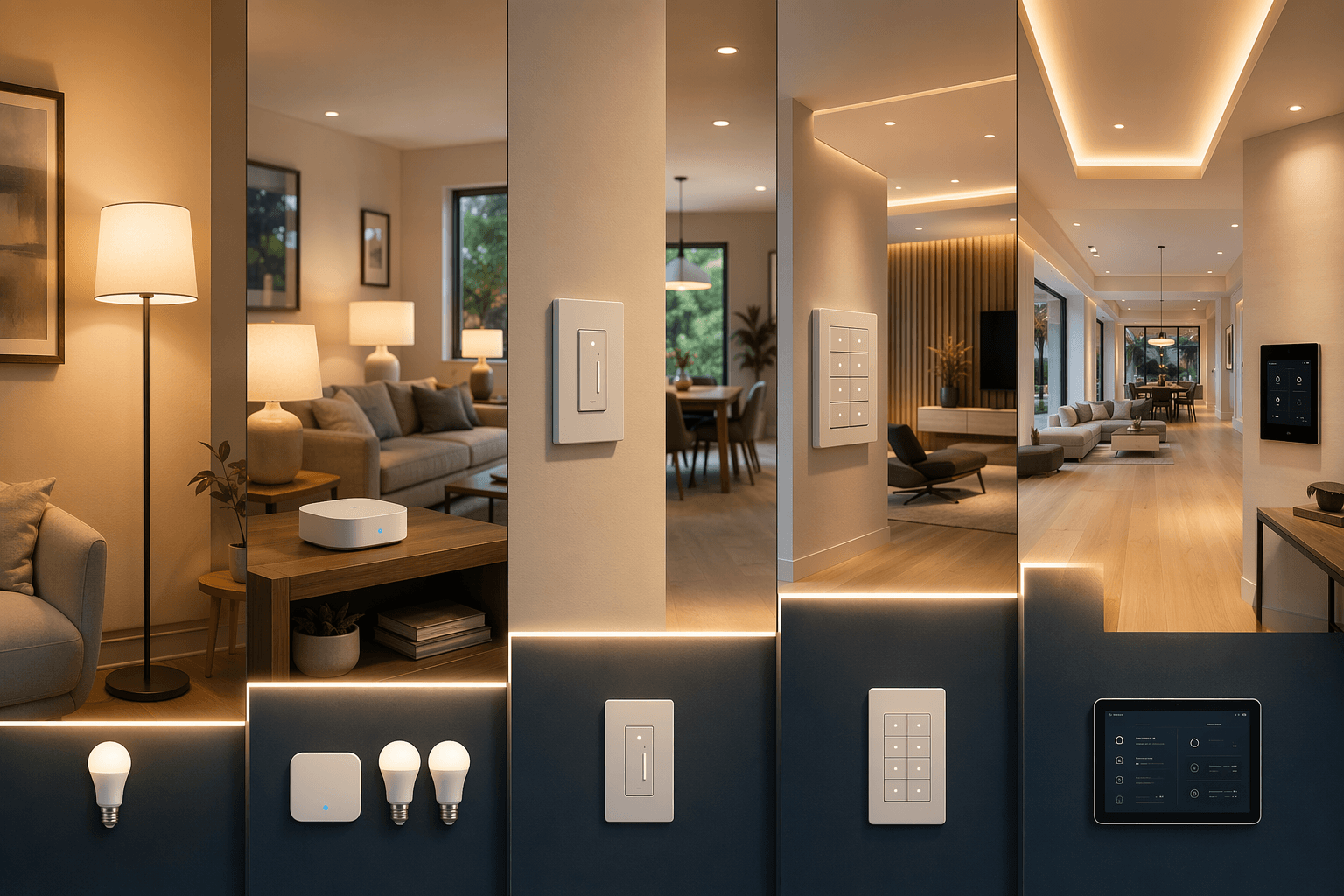Smart Home Lighting Control Systems: How to Choose the Right Tier for Your Home
