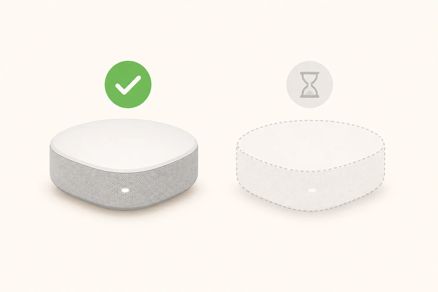 Two smart home devices showing verified support versus promised but not yet shipped support