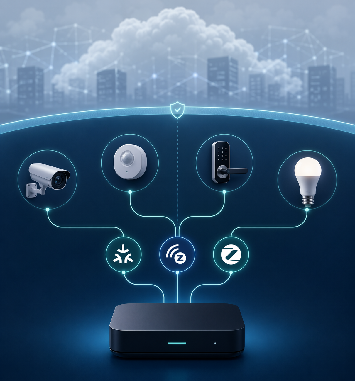 Local smart home control backbone connecting Matter, Z-Wave, and Zigbee devices