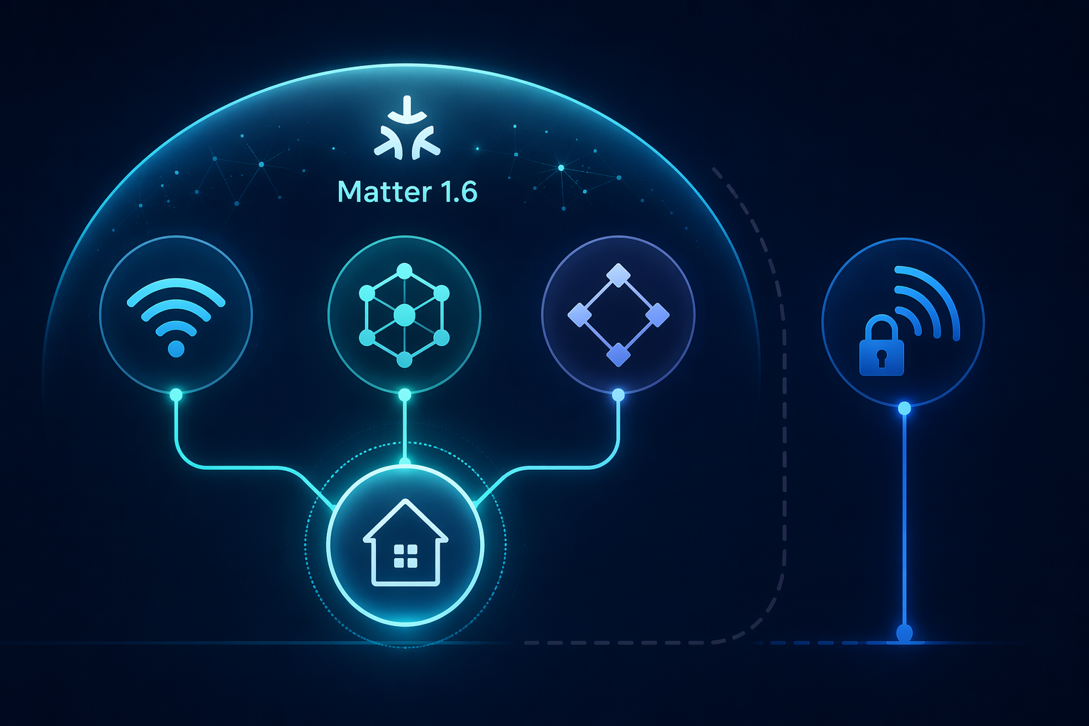 Matter unifies Wi-Fi, Thread, and Zigbee while Z-Wave remains separate