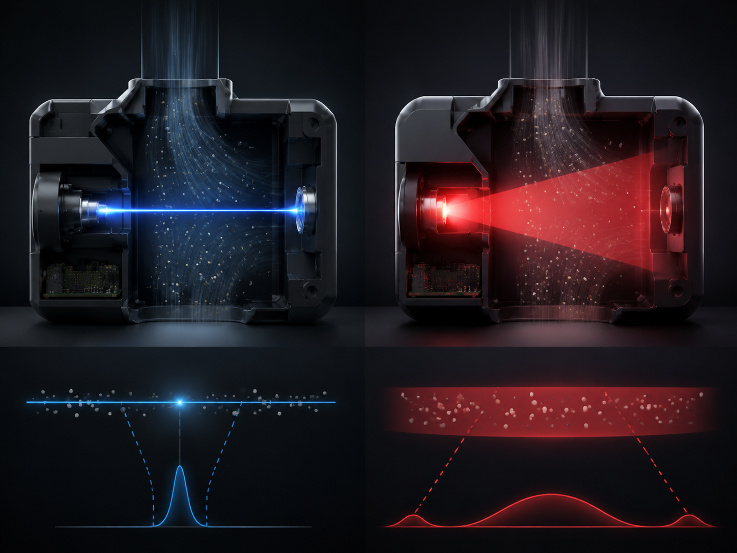 Comparison of laser-scattering and infrared PM2.5 sensor detection methods