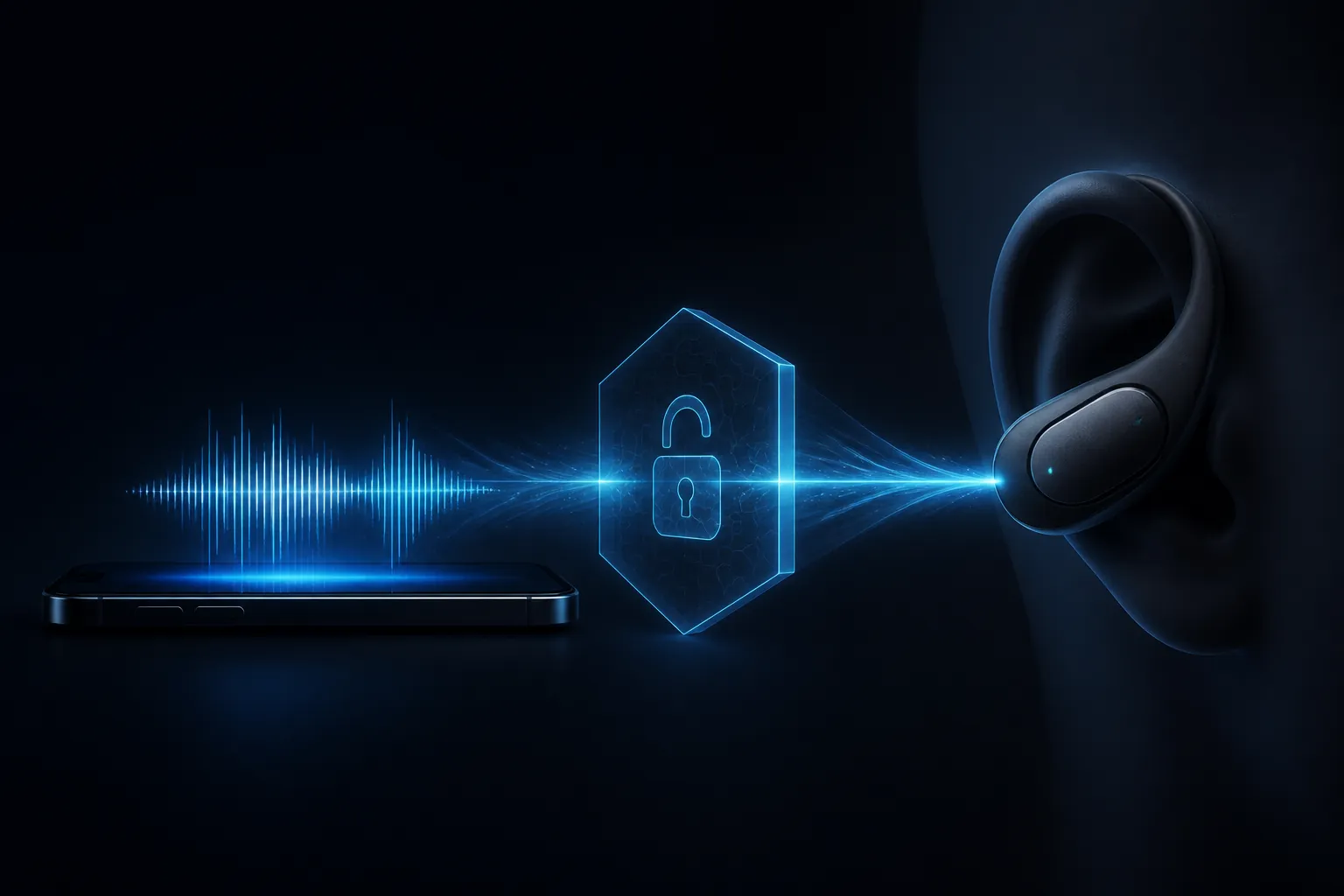 Smartphone unlocking high-resolution audio toward an open-ear wireless earbud