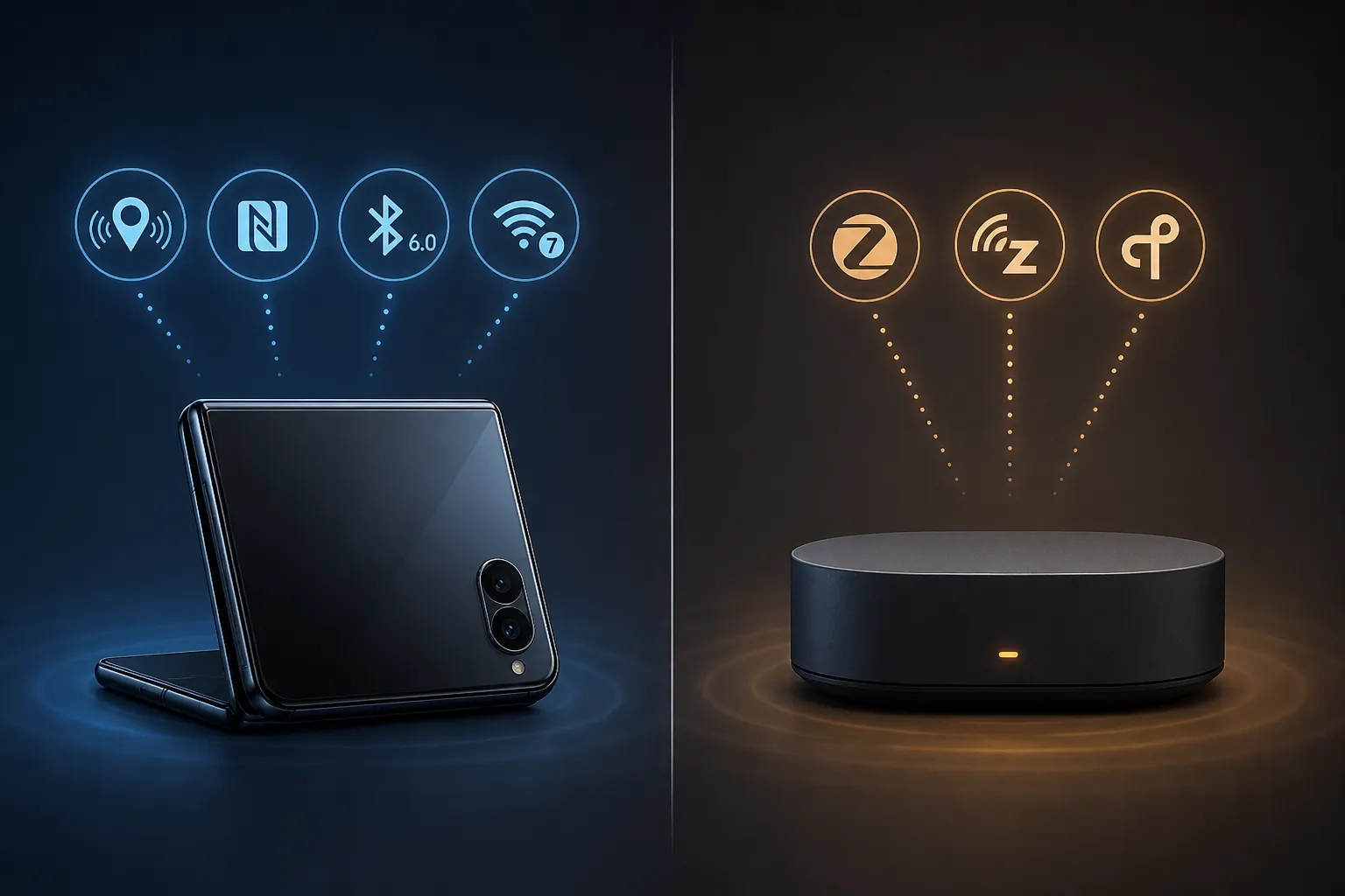 Comparison between smartphone radios and smart home hub radios