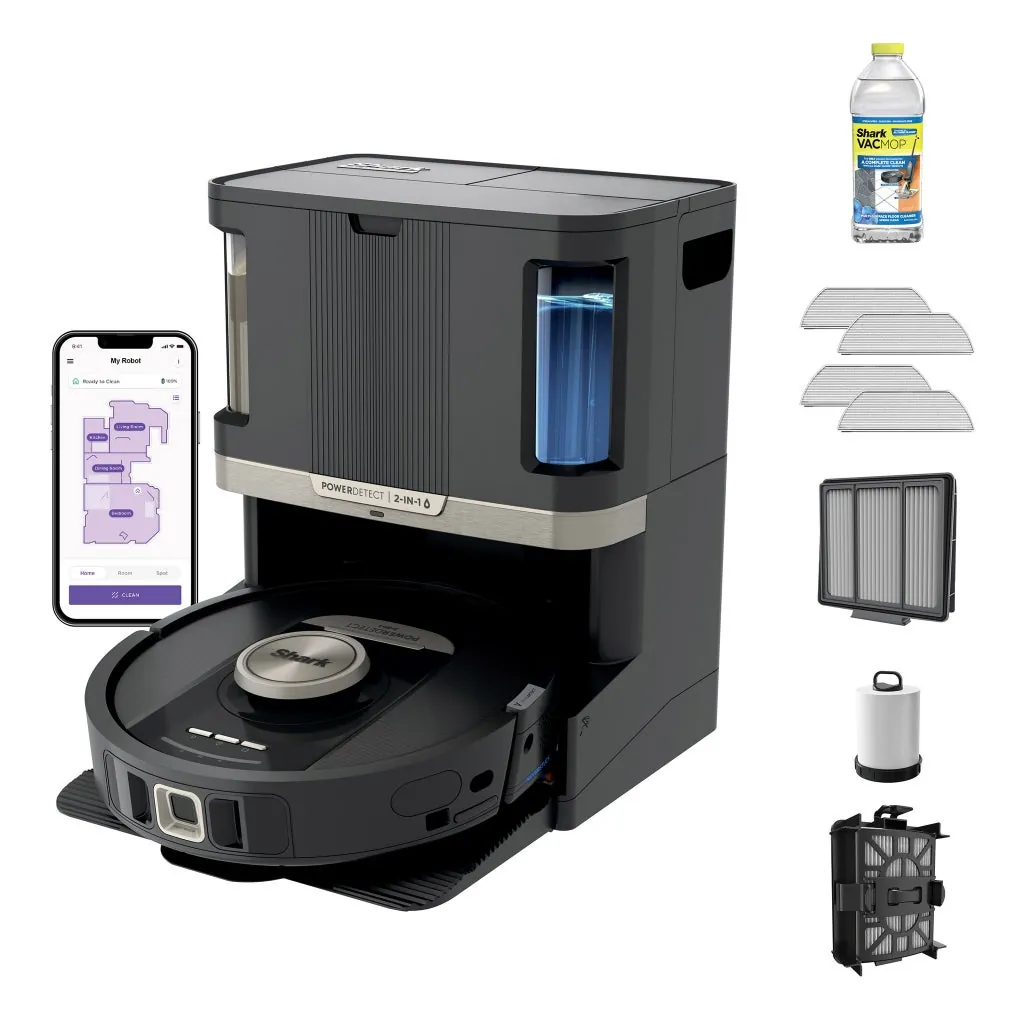Shark PowerDetect 2-in-1 robot vacuum with NeverTouch Pro self-cleaning base