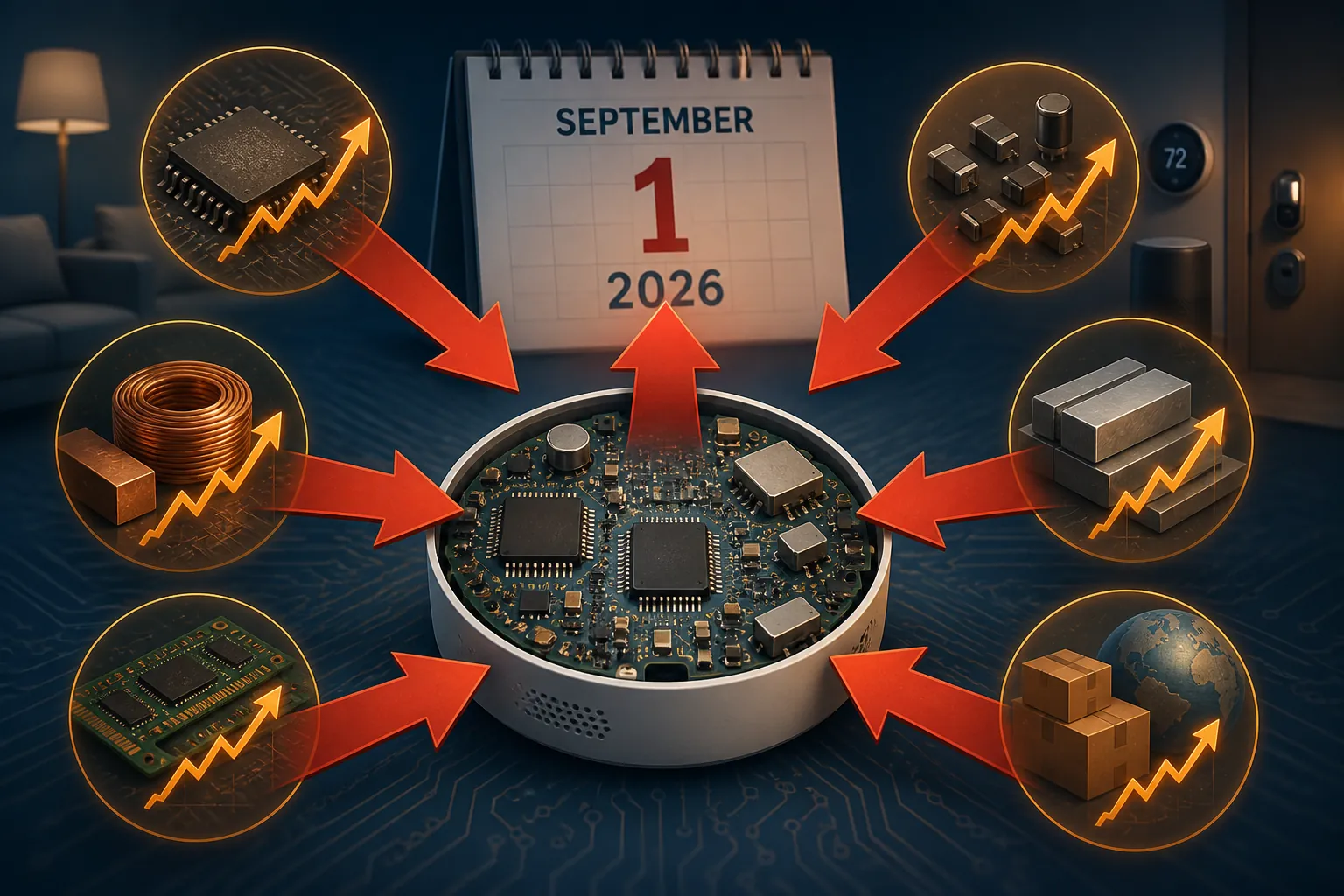 Smart home circuit board under rising component cost pressure and an approaching calendar deadline