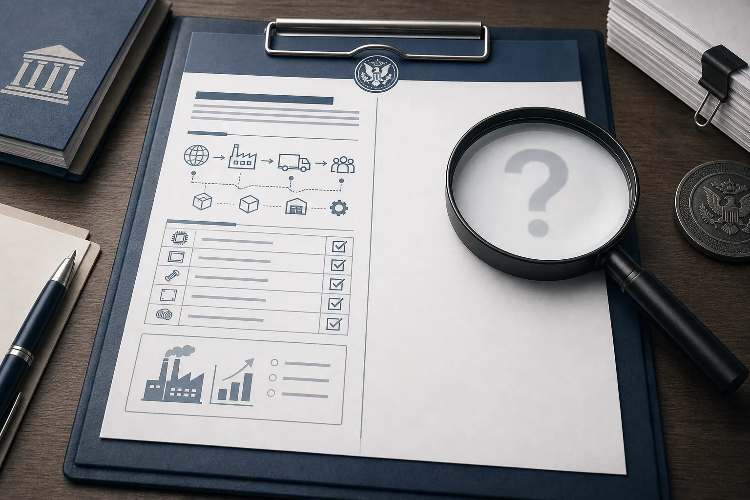 Regulatory waiver application split between supply-chain disclosures and a blank security-question section