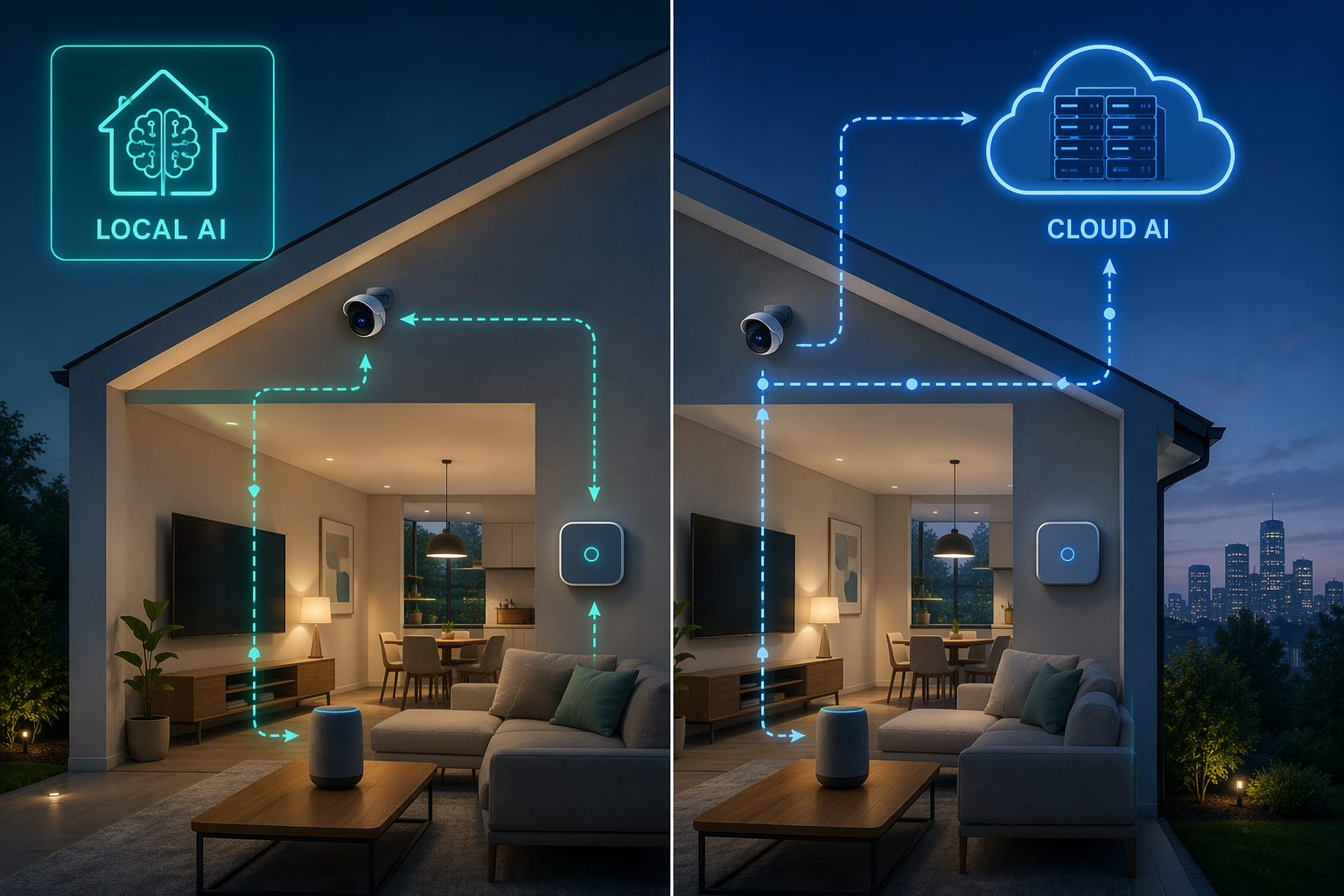 Is Your Smart Home's AI Processing Your Data Locally or in the Cloud?