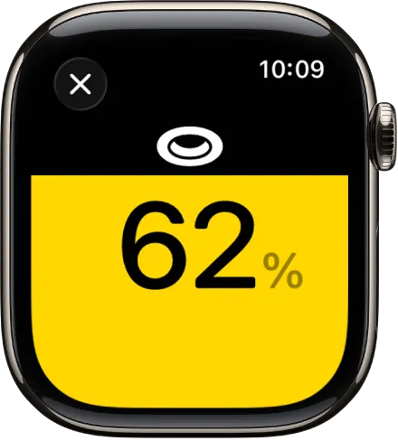 Apple Watch Home app interface showing smart home accessory controls on the wrist